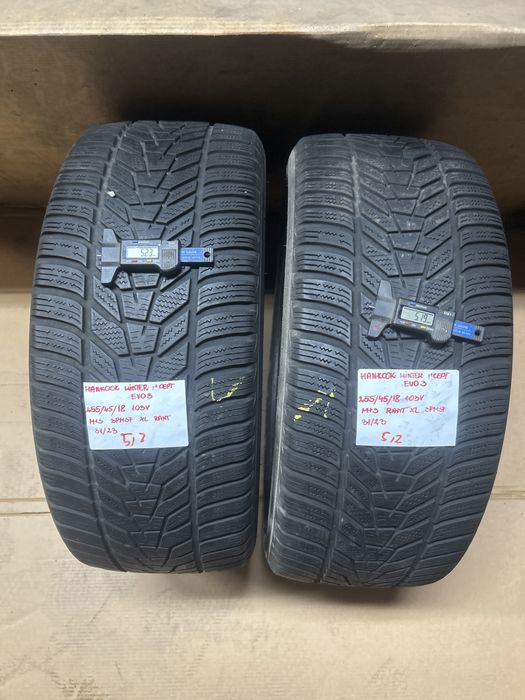 2x 255/45R18 103V HANKOOK WINTER I*cept EVO 3 opona zimowa 3PMSF XL