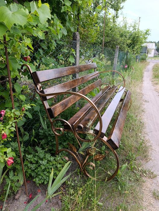 Садова лавка, скамейка, лавочка, декор для саду, будинку