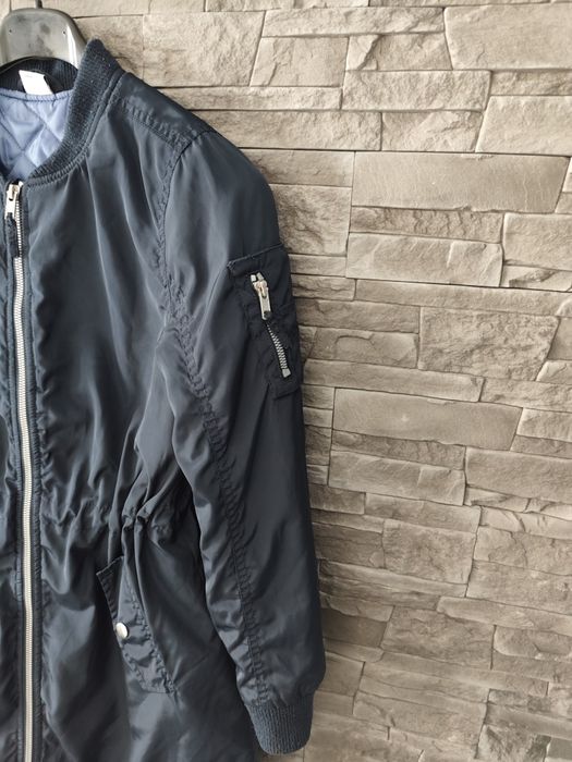 Granatowa wiosenna kurtka parka Lindex r. 146