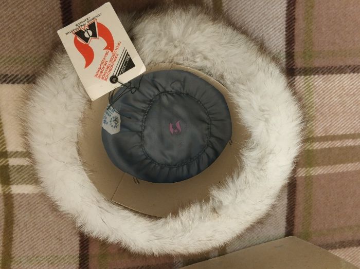 Шапка женская из песца.