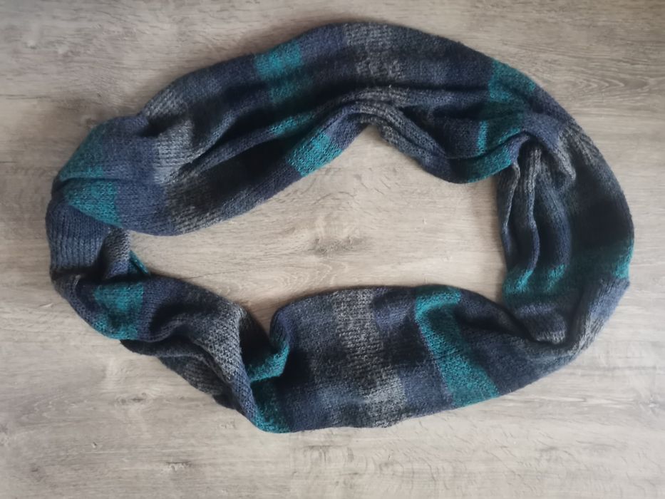 Komin szary niebieski