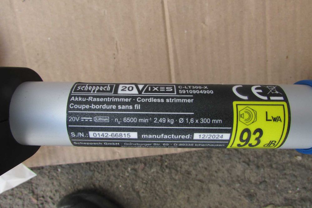 Акумуляторний тример, коса, косарка Scheppach 20V (з Німеччини)