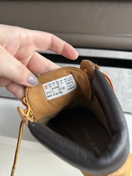 Damskie buty musztardowe Timberland