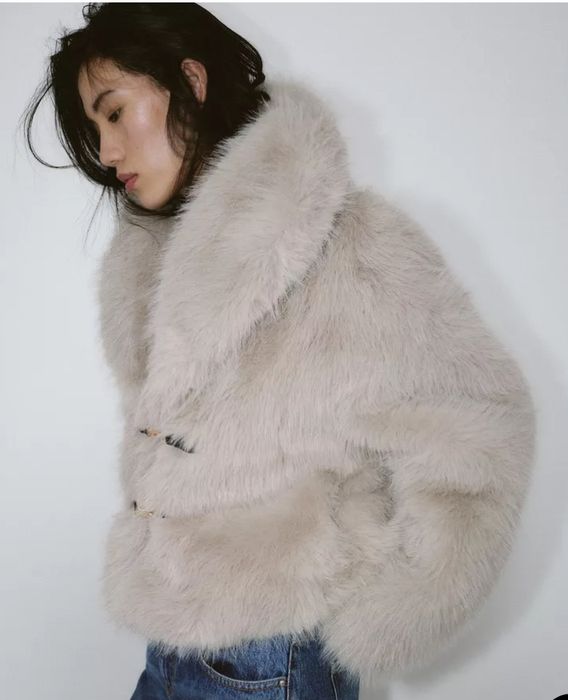 Шуба зі штучного хутра оригінал Zara