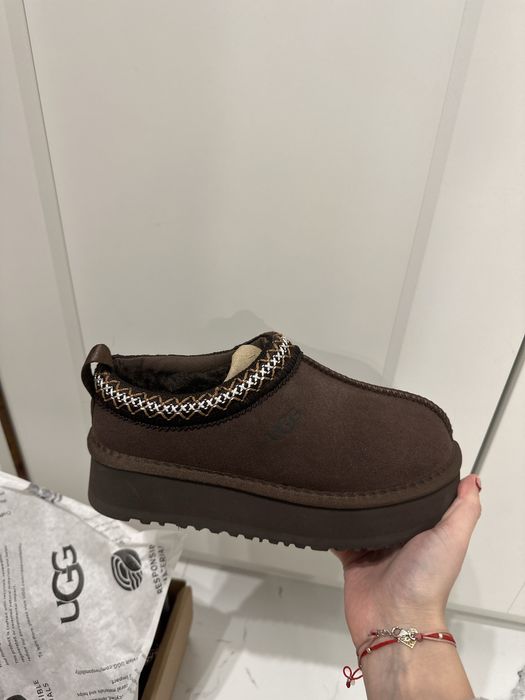 Czekoladowe sniegowce klapki ugg tazz II 36
