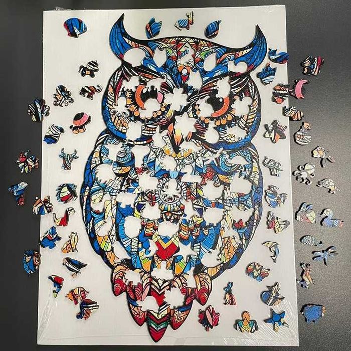 Puzzle Drewniane Układanka Edukacyjna Klocki dla Dzieci Dorosłych Gra
