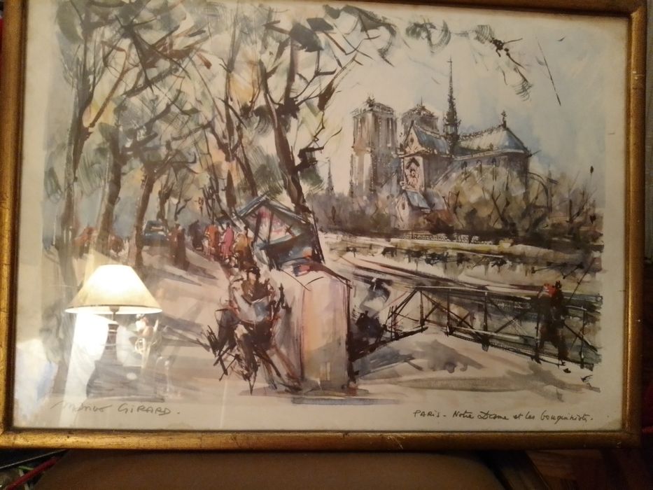 Quadro do Pintor Mangeri -Assinado-30E -Peça Bébé Passear -2E Desde 2E