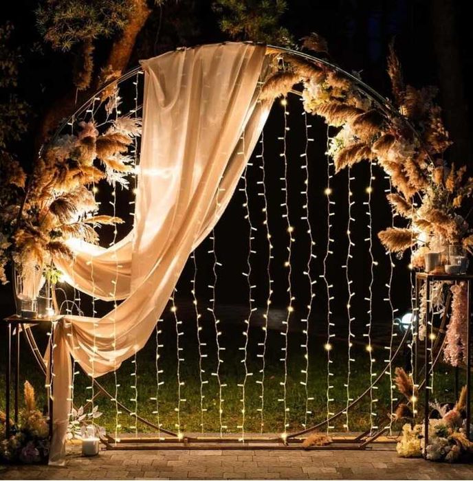 KURTYNA ŚWIETLNA LED 3X3 300 Lampki Na Święta BARWA Zimna / Ciepła