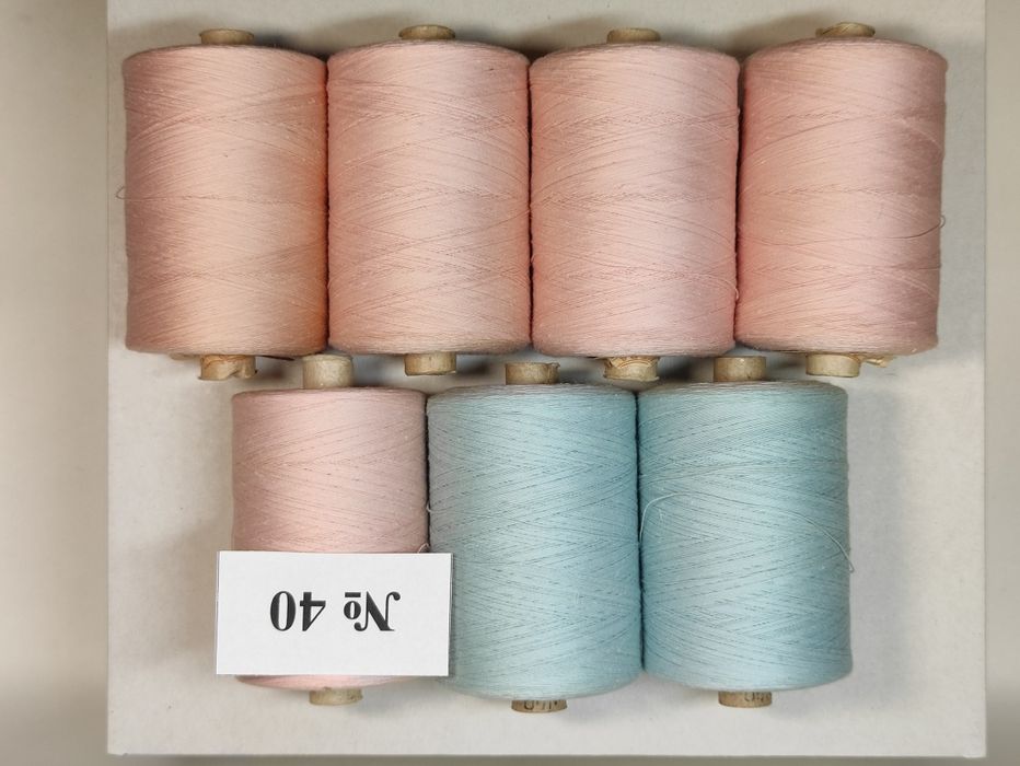 Нитки швейные хлопок 2500 м, 3(6) сложений, #60, #50, #40