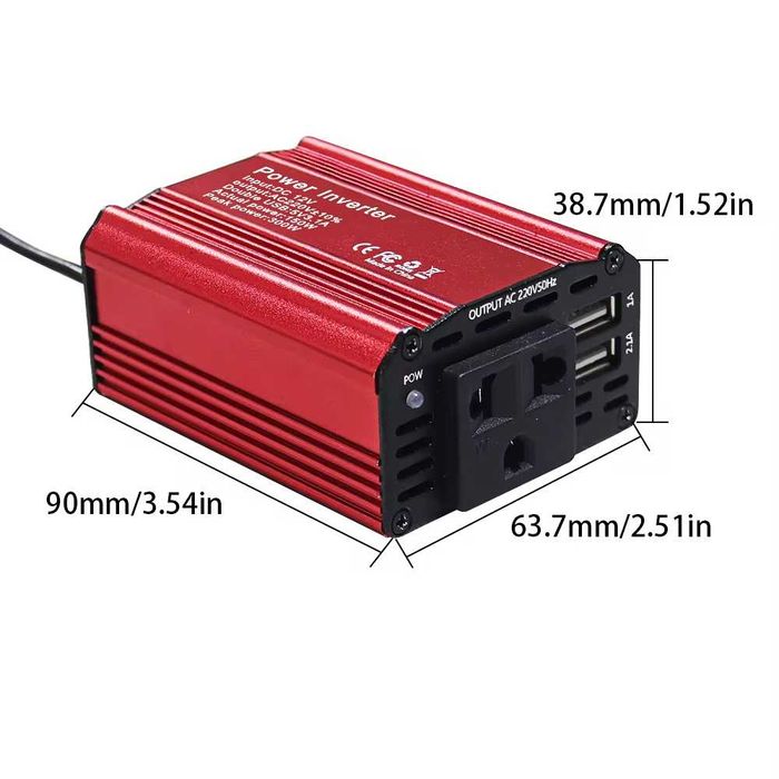 Перетворювач напруги автомобільний інвертор 12V to 220V Car Inverter