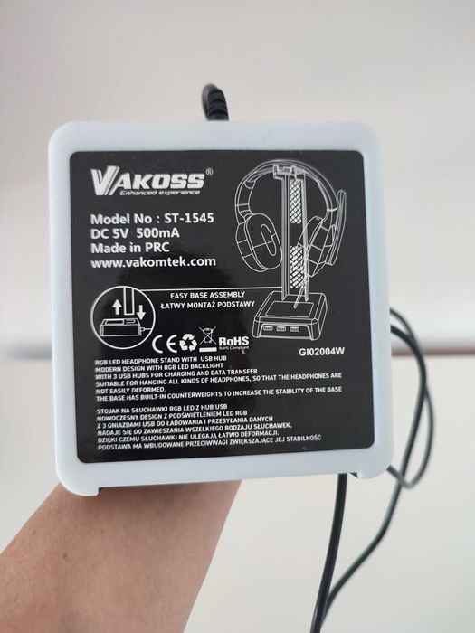 Wieszak na słuchawki Vakoss
