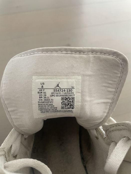 Buty Białe Nike Air Jordan 1 mid rozmiar 41