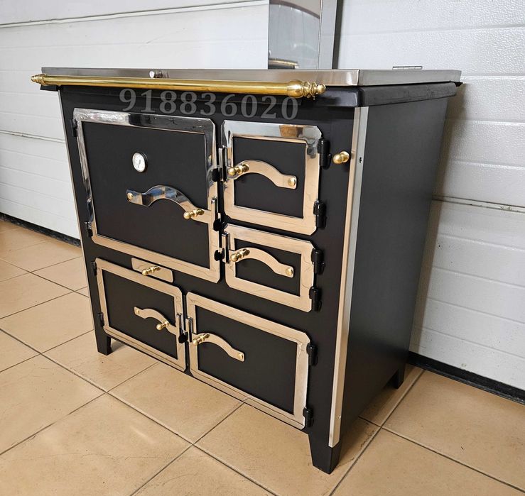 Fogão Lenha NOVOS - Forno INOX - Estilo Rústico - Fabrico Nacional