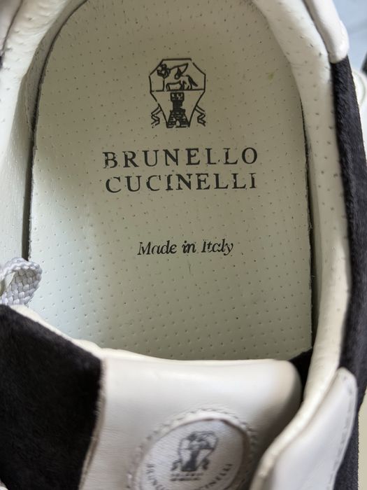 Кросівки чоловічі з сірими вставками BRUNELLO CUCINELLI