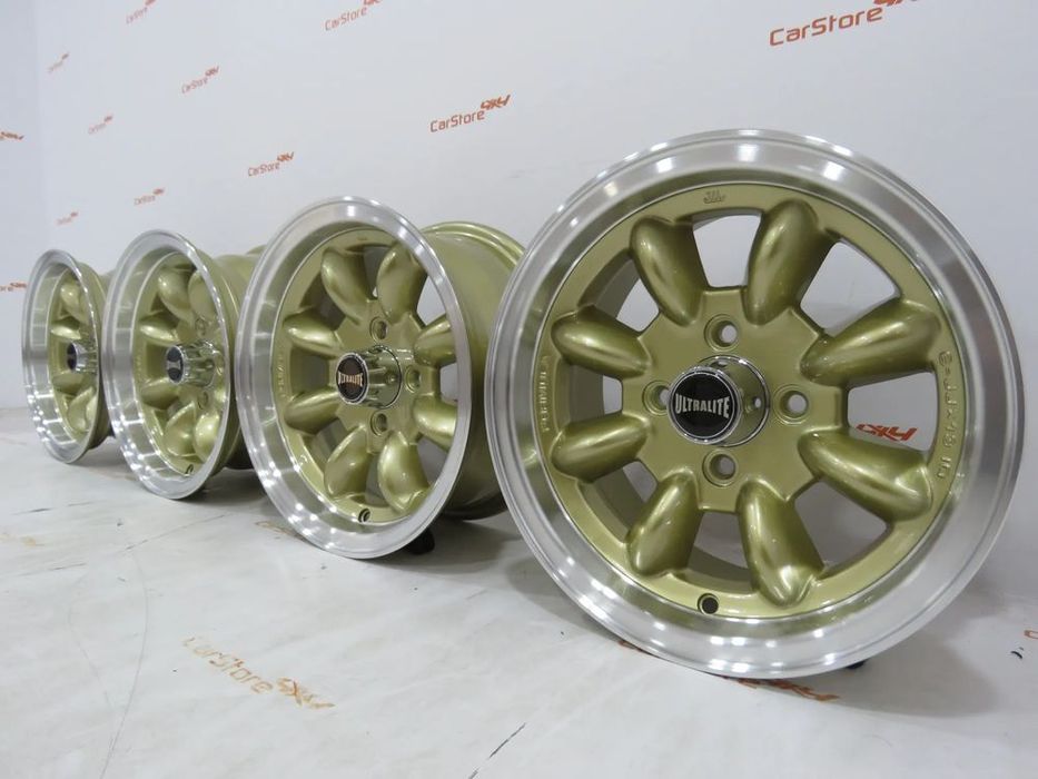 Jantes Ultralite 13x6 ET10 4x101.6 Douradas + Aba Polida
