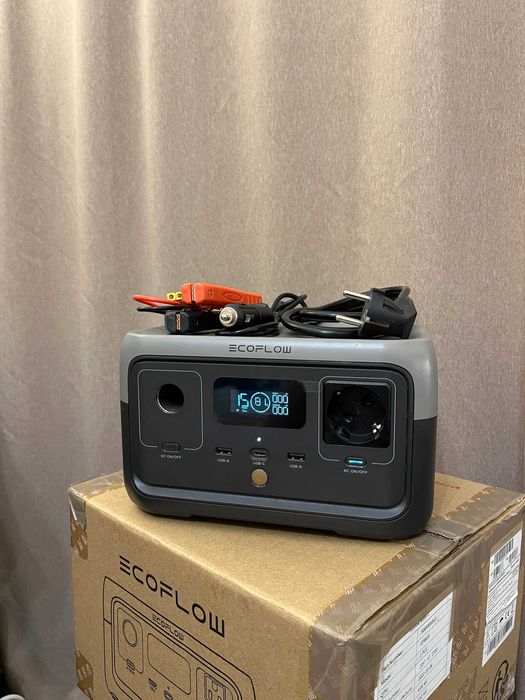 EcoFlow RIVER 2 + крокодили під аккумулятор на XT60