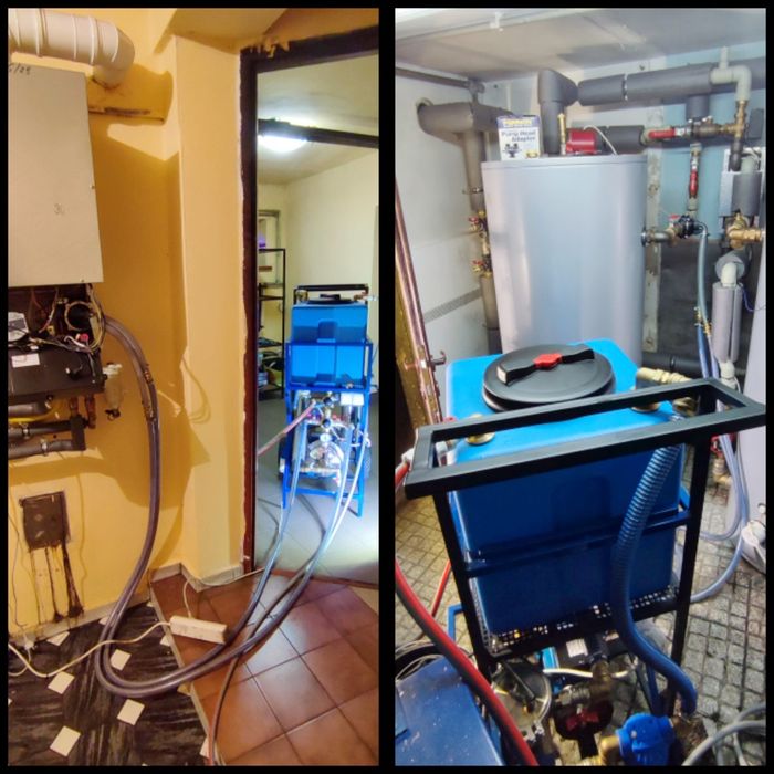 Płukanie, chemiczne czyszczenie układów c.o. - grzejników, podłogówek