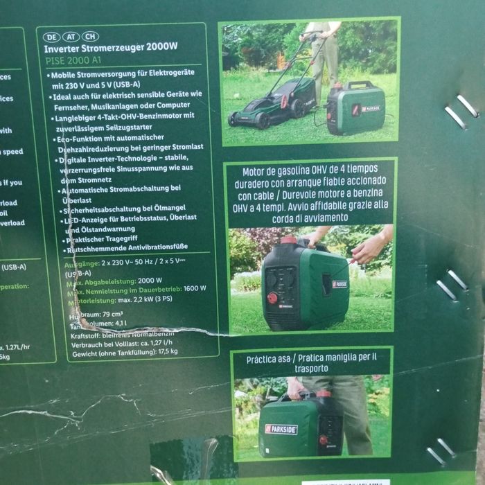Gerador elétrico inverter 2000 w