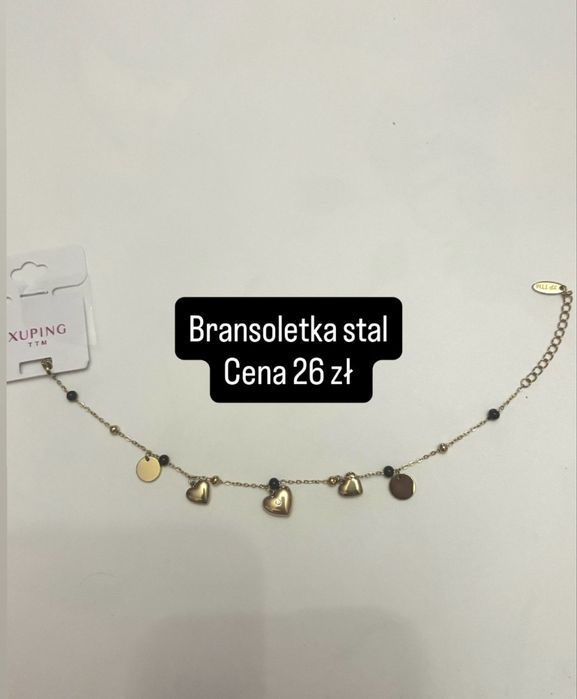 Nowa eleganacka bransoletka stal chirurgiczna