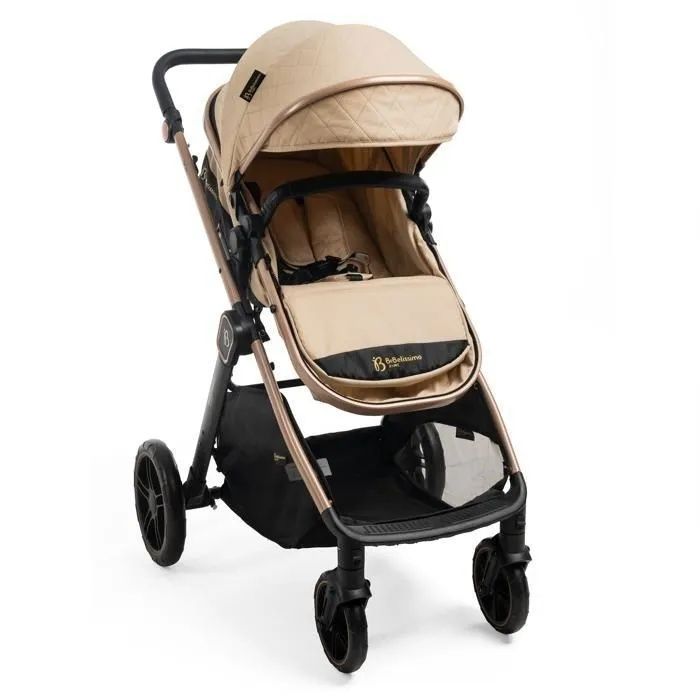 Carrinho de Bebé Trío 3 em 1 - 0-22 kg BEBELISSIMO - Iris - beige