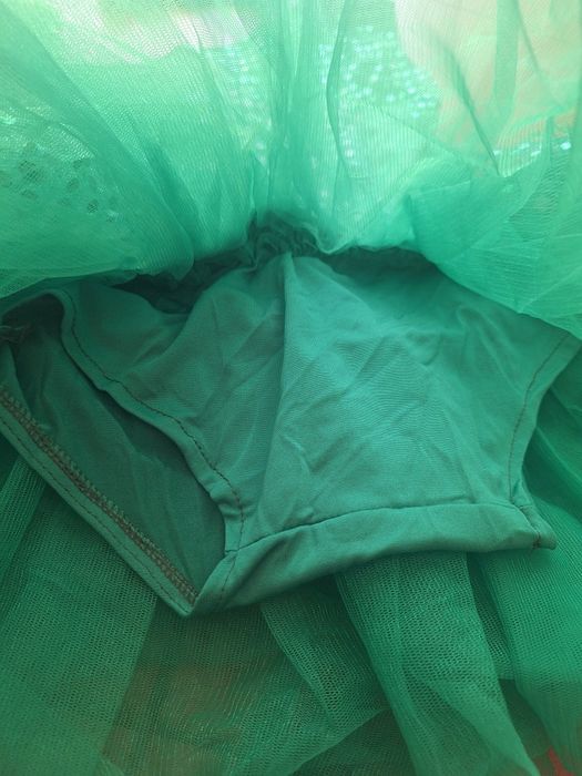 Conjunto fantasia verde brilhante novo