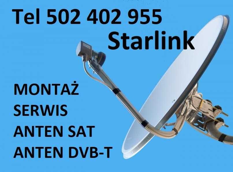 Instalacja, Montaż, Ustawianie, Serwis Anten sat naziemnych i starlink