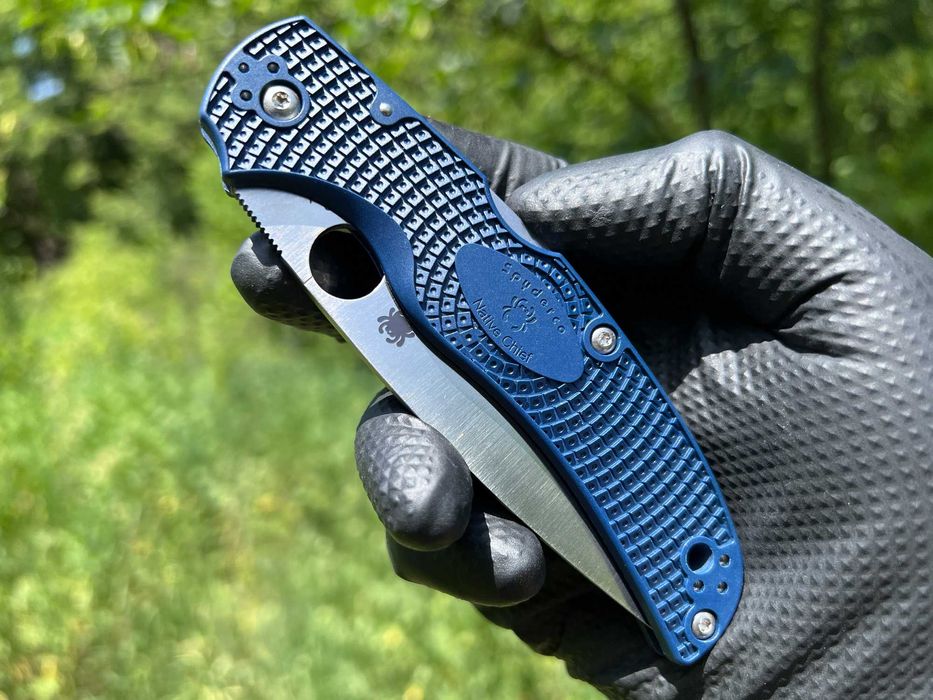 Складний ніж Spyderco Native Chief Lightweight Dark Blue FRN CPM S110V
