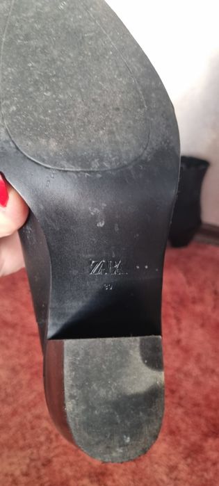 Кожанные Ботинки ZARA