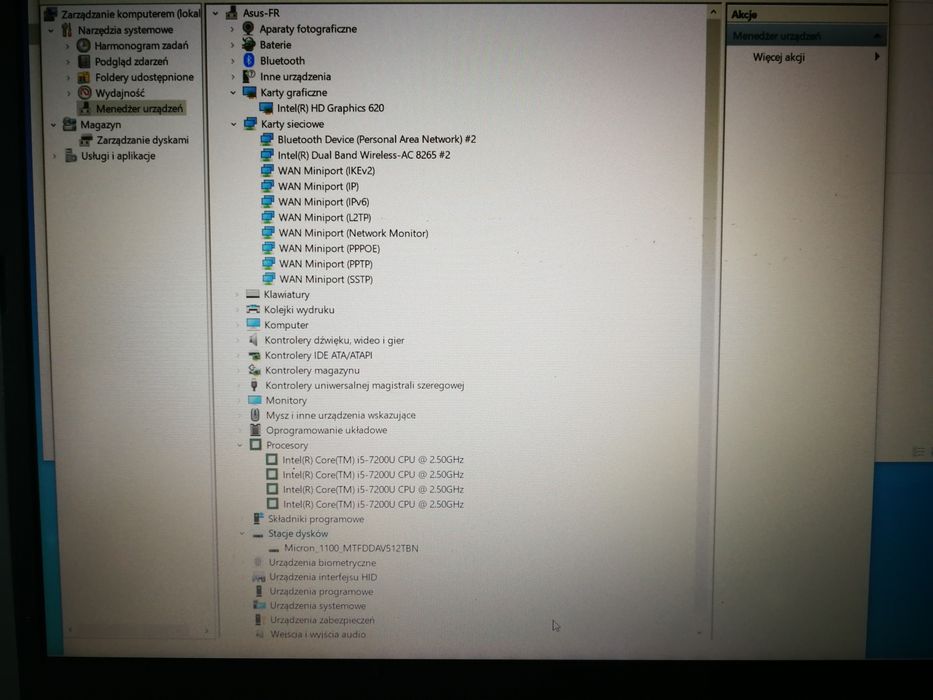 Asus A510UA i5 7200u 2,5GHz SSD 512