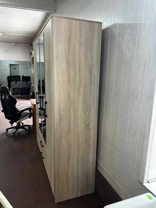 Szafa Romana 160 cm lustro i szuflady dąb sonoma