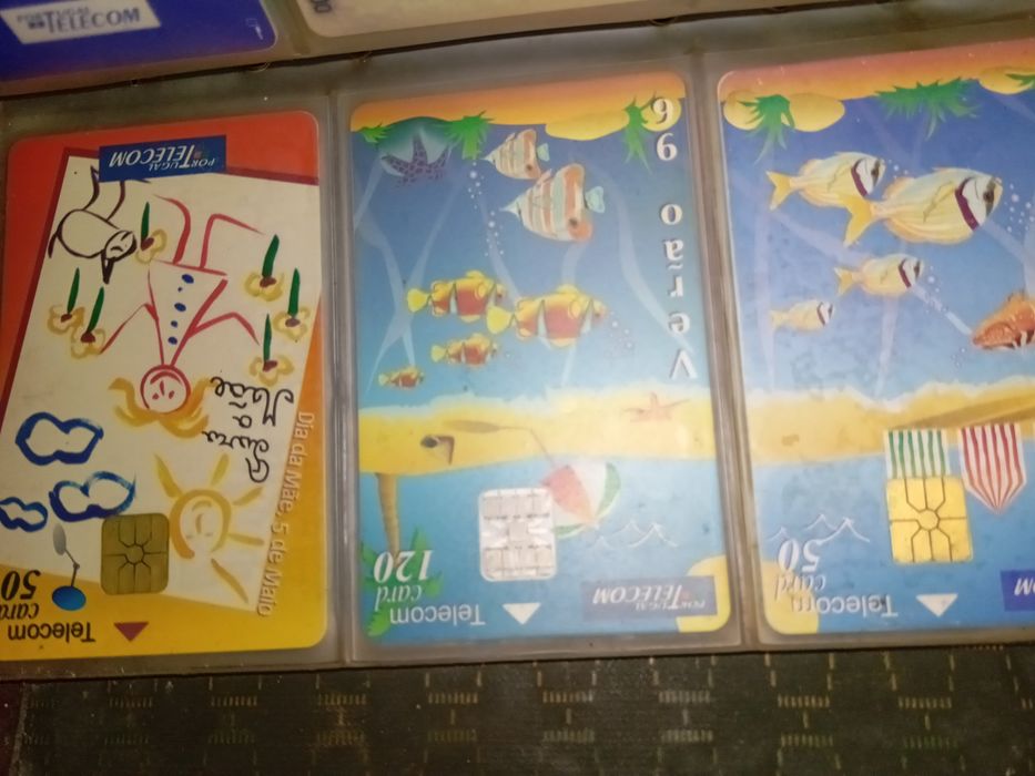 100 cartões da telecom antigo