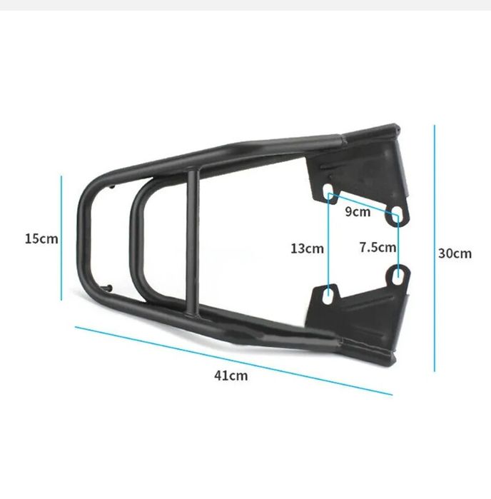 Grade bagagem traseira moto