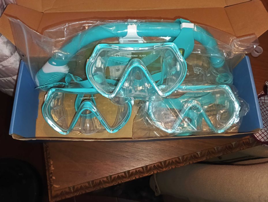 Conjunto mergulho e natação