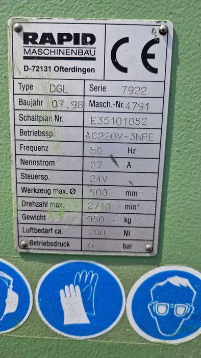 Piła dwugłowicowa Rapid DGL/ Podwójna piła ukosowa/ukośna RAPID DGL