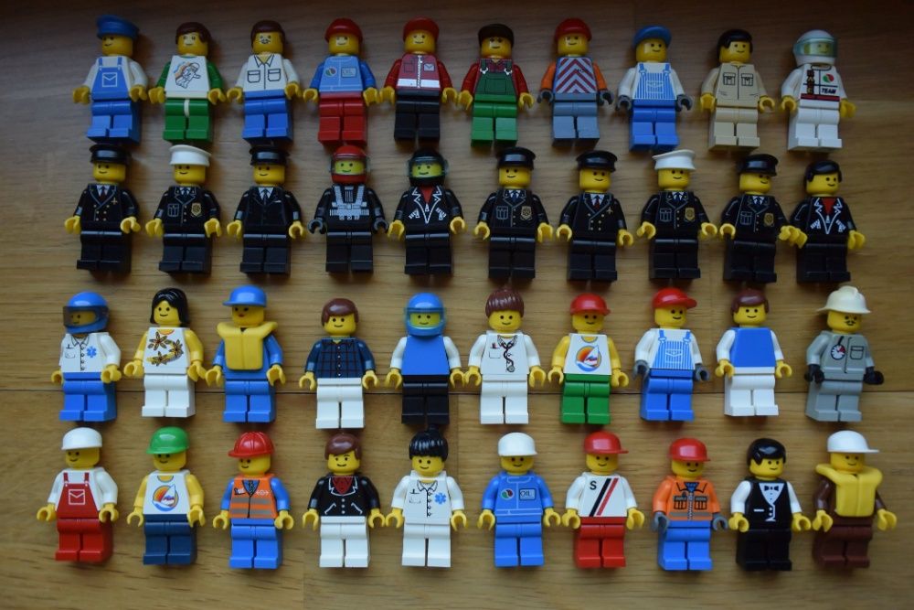 LEGO CITY Oryginalna Figurka Mieszkaniec Miasta Rarytas Kolekcjonerski