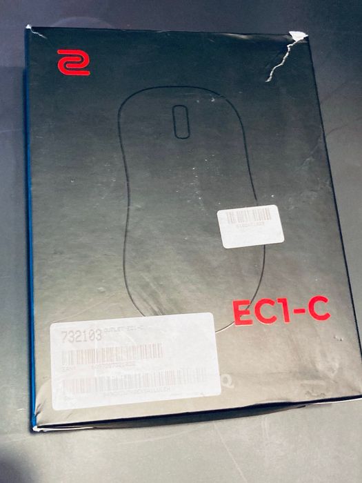 Myszka gamingowa Zowie EC1-C + slizgacze szklane Superglide