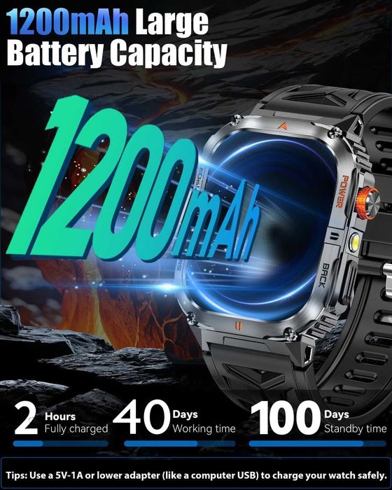 Смарт часы. VWAR YK12 PRO. NFC. 3D-меню. 1200mAh. LED-фонарик