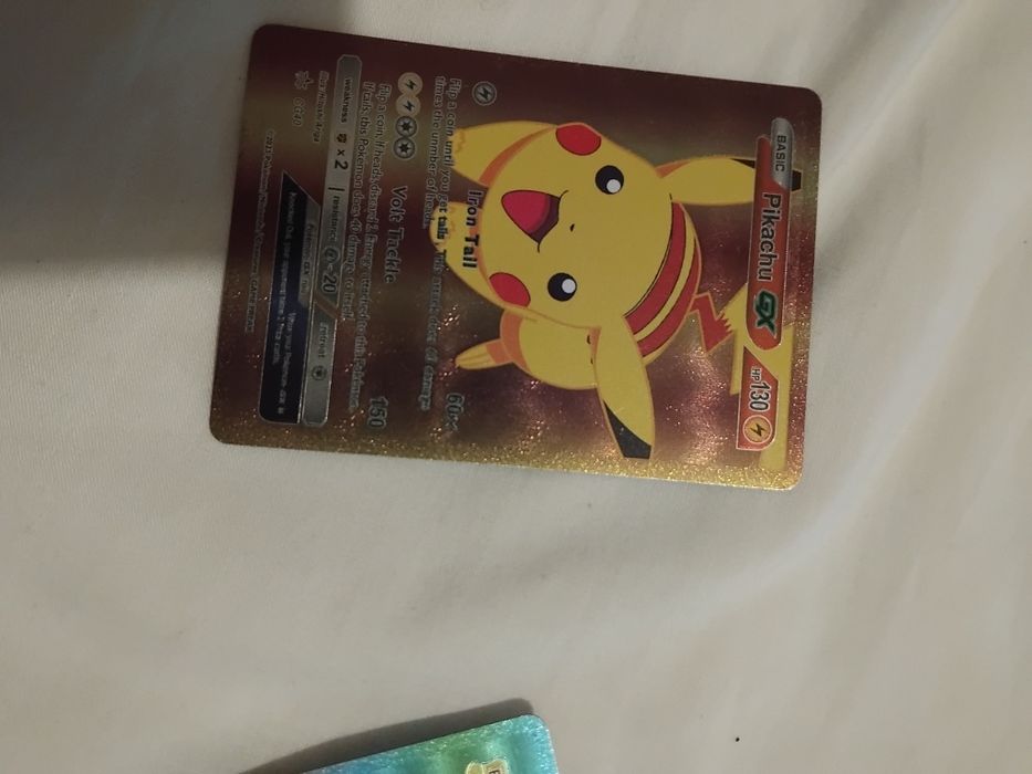 Carta pokemon só aceito dinheiro de espécie