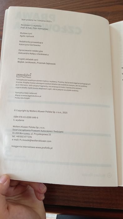 Prawa Człowieka, wydanie 5, Brzozowskii, Krzywoń, Wiącek