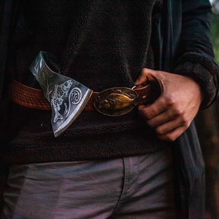 Подарунок військовому чоловіку Сокира ручної роботи Нептун ТопорTR30/1