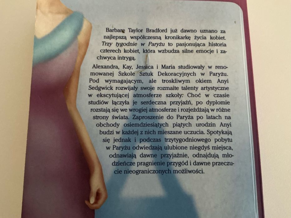 Trzy tygodnie w Paryżu Barbara Taylor Bradford książka