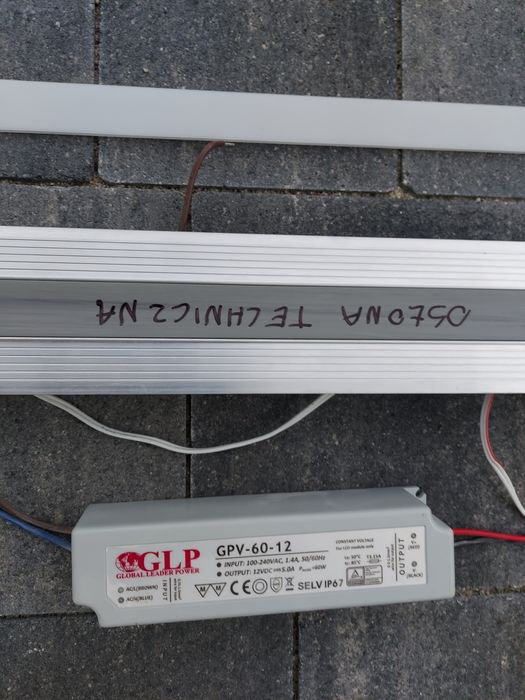 Lampa LED 3000 K pod zabudowę gipsowo kartonową, Pasek 2m