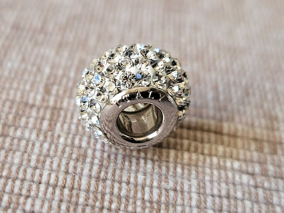 Koralik zawieszka beads charms srebro (21) cyrkonie