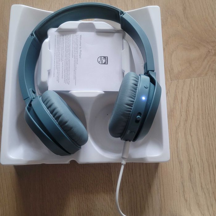 Słuchawki bezprzewodowe Philips TAH4205 + kabel USB C - na gwarancji