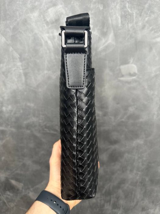 Мужская кожаная сумка Bottega Veneta чоловіча барсетка на через — zdjęcie 4