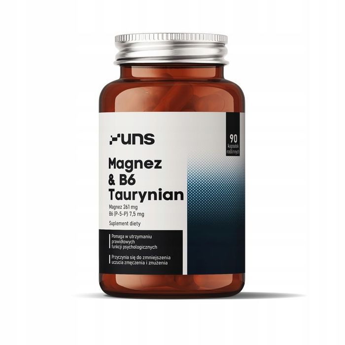 uns taurynian magnezu b6 p5p 90 vege kaps.
