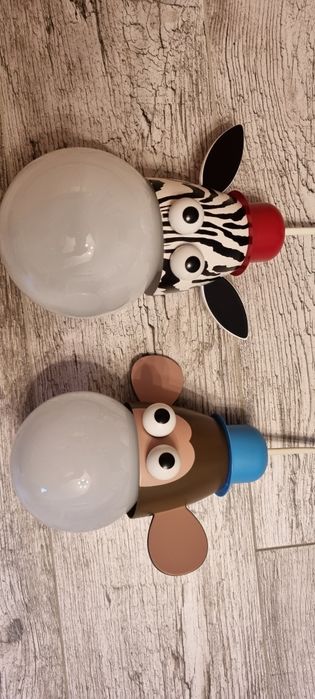 Lampy Massive – małpa i zebra