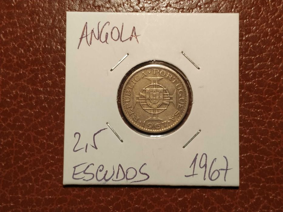A378 moeda de 2,5 escudos de 1967 - Angola (Ultramar)