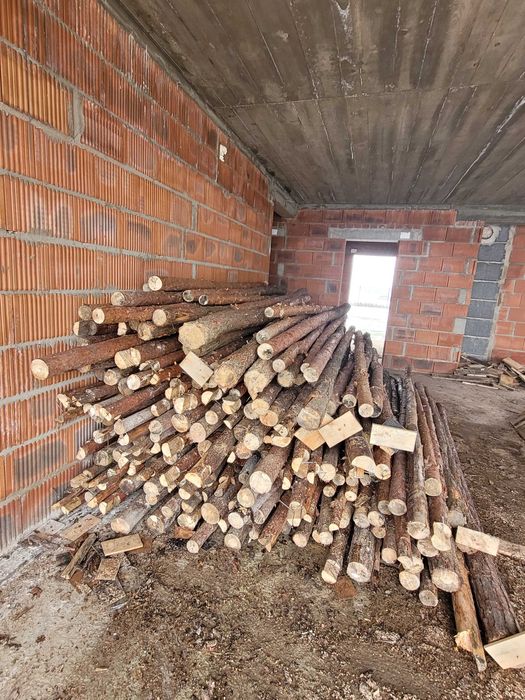 Stemple budowlane drewniane