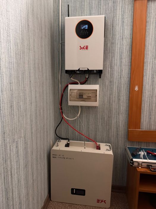 Інвертор SKE 6,2 и 10,2 кВт + LiFePO4 батарея 5 и 15 kWh